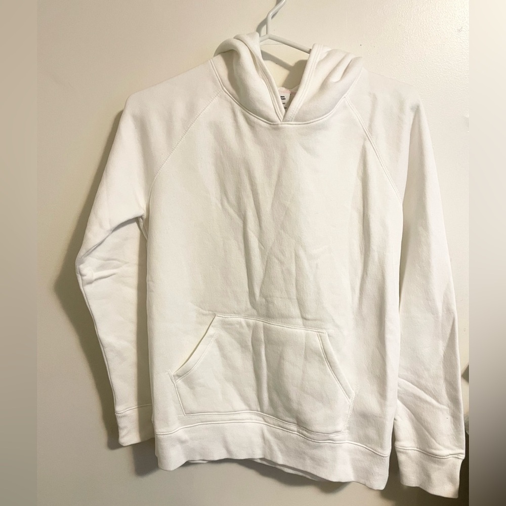 Sz XXL (14-16) Girls' Pullover Hoodie Sweatshirt for Cozy Comfort white new - Picture 7 of 8